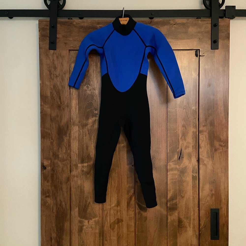 Kids Blue and Black Wetsuit